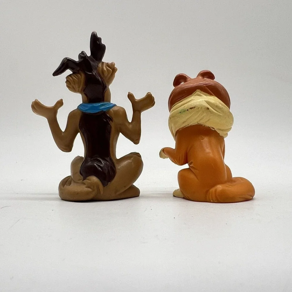 All Dogs Go To Heaven Charlie & Flo PVC Figure 1989 Wendy's Kids Meal Lot Of‎ 2